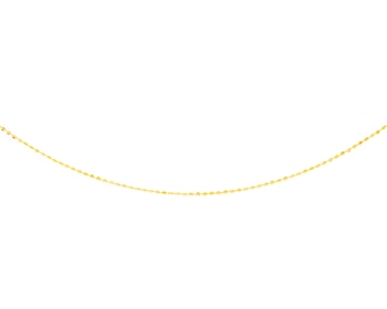 Złoty łańcuszek - kulka diamentowana