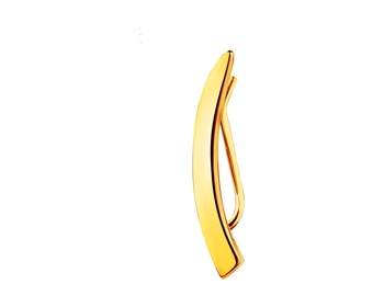 Yellow gold earr cuff - right