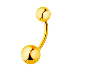 14ct Yellow Gold Belly Button Ring