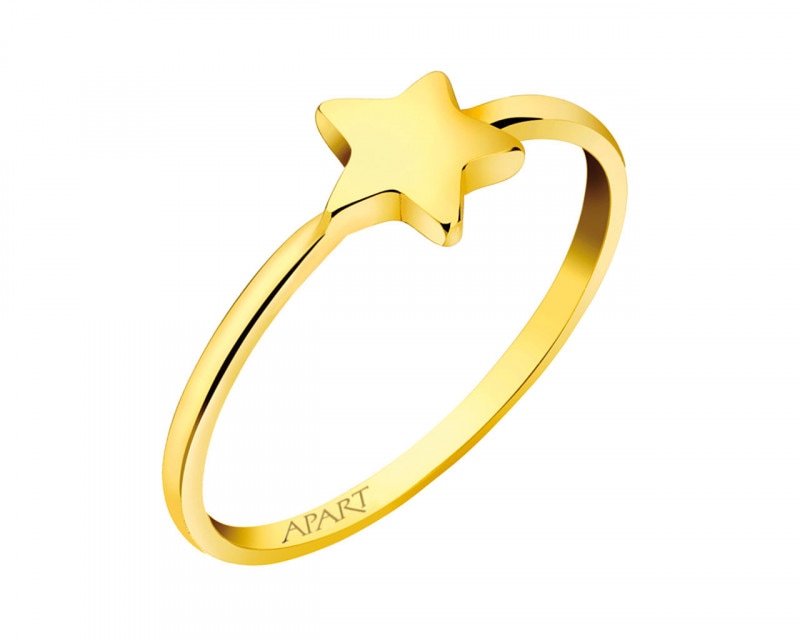 Złoty pierścionek - gwiazda