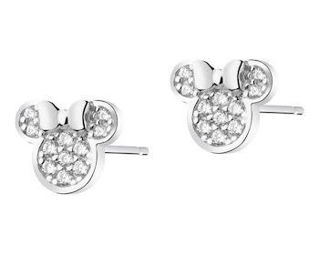 Sterling silver earrings with cubic zirconia - Disney