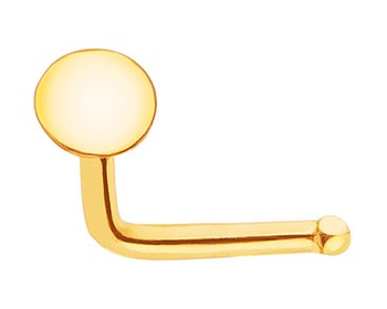 9ct Yellow Gold Nose Piercing