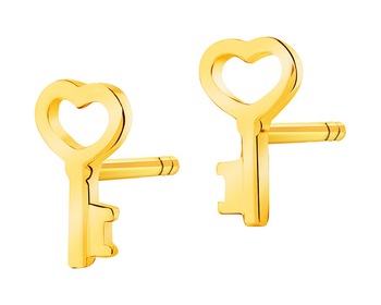 Zlaté náušnice - Klíčky