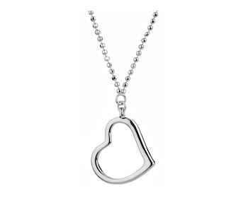 Stříbrný náhrdelník Beads - srdce