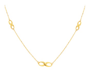 Yellow Gold Necklace - Infinity
