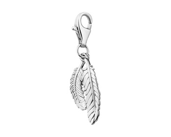 Sterling Silver Charms Pendant - Feathers