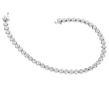 White Gold Diamond Bracelet 0,55 ct - fineness 14 K
