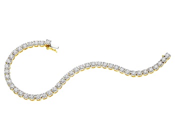 Yellow & White Gold Diamond Bracelet 1,10 ct - fineness 585