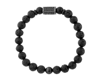 Stainless Steel Bracelet with Cubic Zirconia
