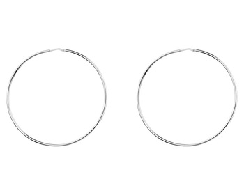 Stříbrné náušnice - kruhy