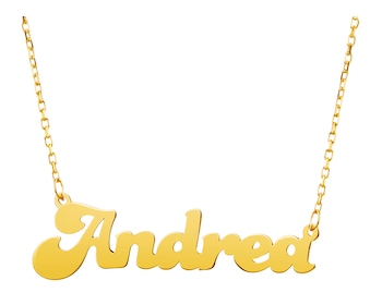 Złoty naszyjnik, ankier - Andrea