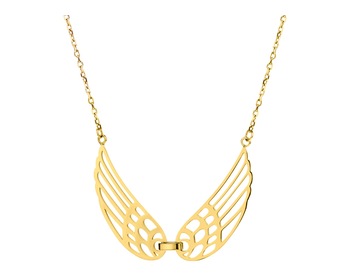 Stainless steel necklace - wings