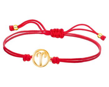 Bracelet with elements of yellow gold - Aries