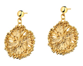 Gold Plated Zinc, Gold Plated Silver Earrings