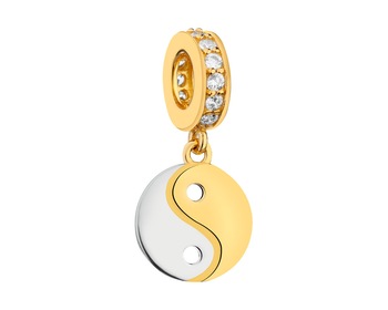 Zawieszka srebrna beads - yin yang