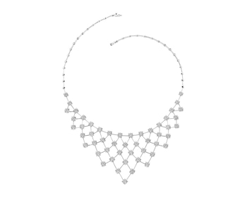 White gold necklace with diamonds 5 ct - fineness 18 K
