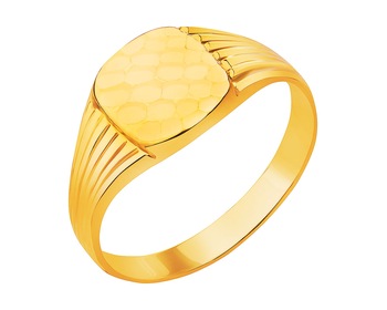Złoty pierścionek -  sygnet