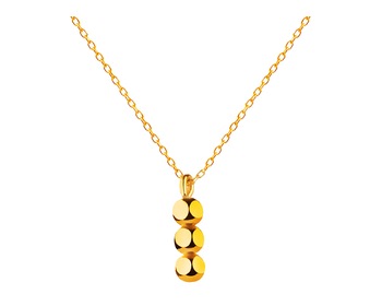 Zlatý náhrdelník, anker - kuličky