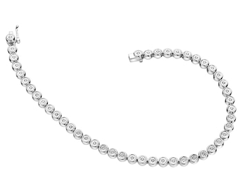 White Gold Diamond Bracelet 0,62 ct - fineness 14 K
