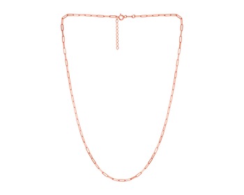 Náhrdelník z růžového zlata - paper clip