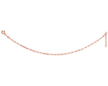 Náramek z růžového zlata - paper clip