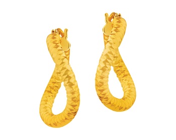 9 K Yellow Gold Dangling Earring