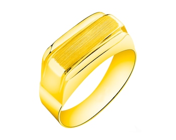 9 K Yellow Gold Signet Ring