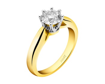 585  Ring with Diamond 1 ct - fineness 585