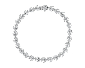 18 K Rhodium-Plated White Gold Bracelet 6,07 ct - fineness 18 K