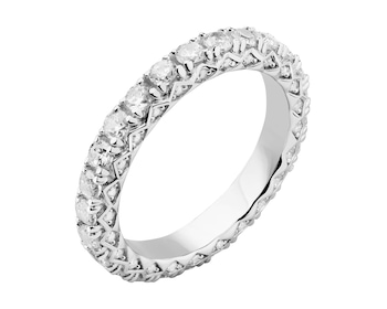 Stříbrný prsten se zirkony - Eternity