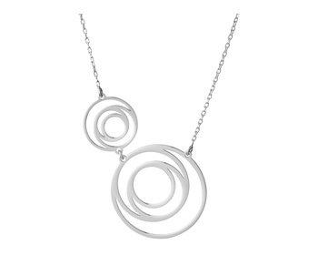 Stříbrný náhrdelník - kruhy