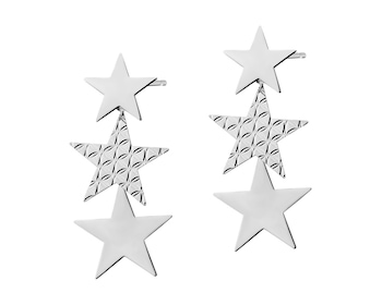 Stříbrné náušnice - hvězdy