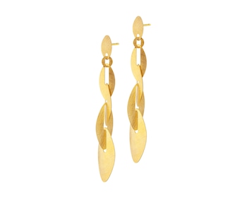 Gold-Plated Bronze Earrings