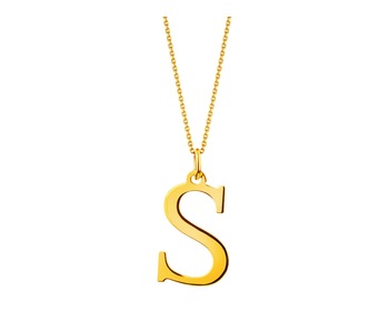 Zlatý přívěsek - písmeno S
