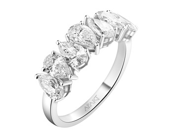 Prsten z bílého zlata s diamanty 1,72 ct - ryzost 750