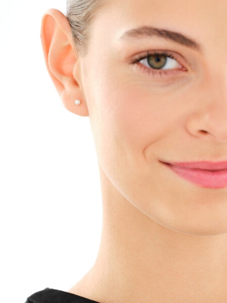 585  Earrings with Diamonds - 0,10 ct - fineness 585