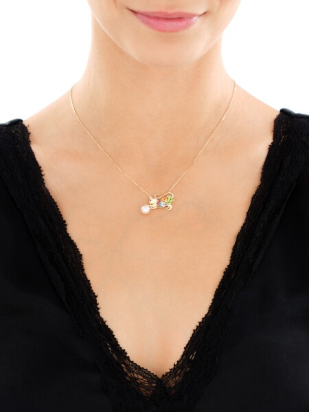 14 K Yellow Gold Necklace - fineness 14 K