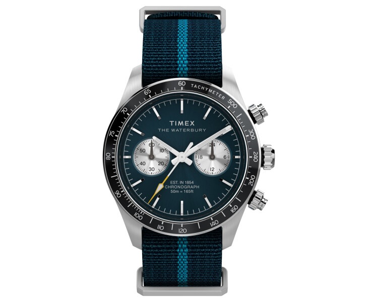 Timex Waterbury Heritage Chronograph 39mm Fabric Strap Watch