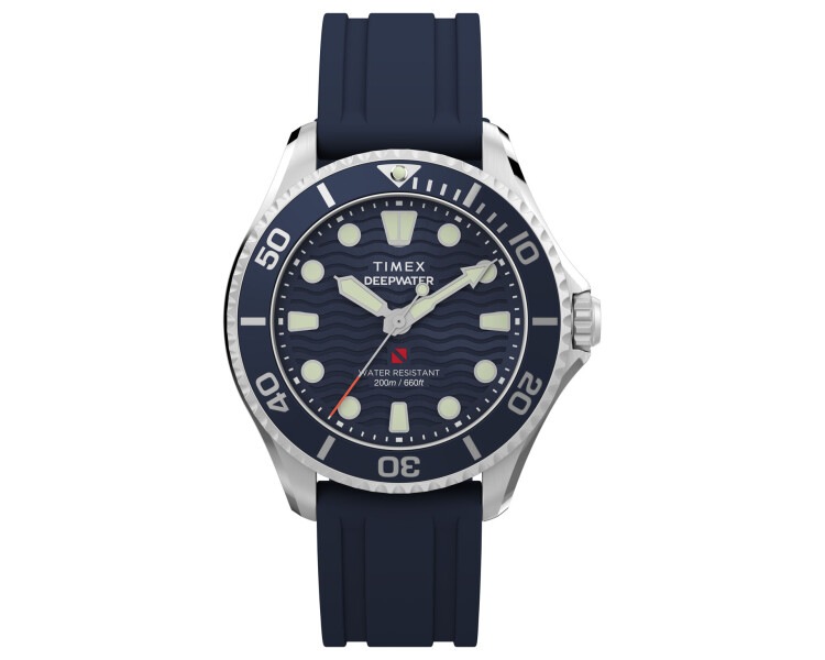 Timex Deepwater Meridian 200 38mm Synthetic Rubber Strap Watch