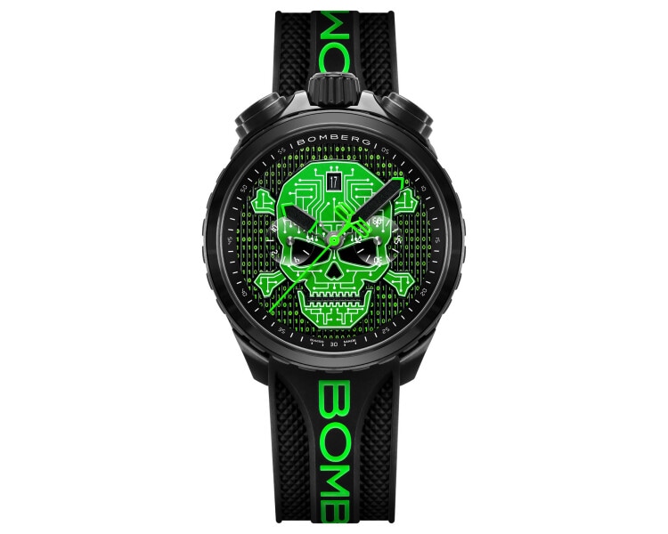 Bomberg Cyber Skull Green Pack