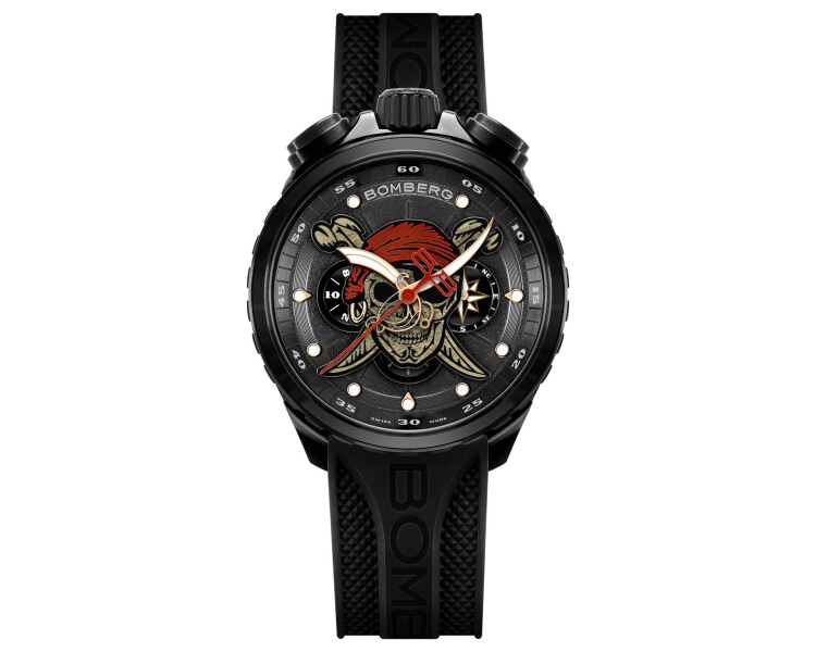 Bomberg Pirate Skull Red