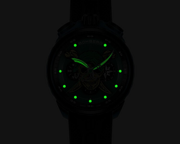 Bomberg Pirate Skull Green