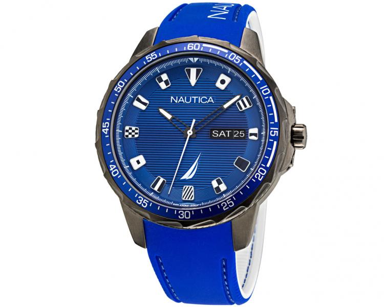 Orologio Uomo NAUTICA PACIFIC BEACH NAPPBS022 Acciaio Blu Sub 100mt