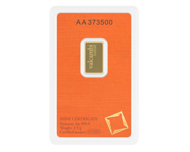 Valcambi Sztabka 2,5g (24h)