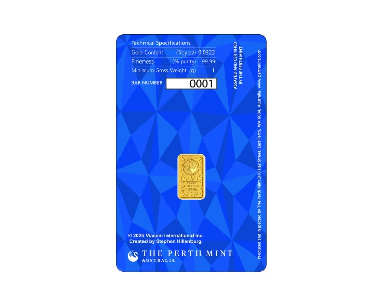 The Perth Mint - Sztabka 1g - SpongeBob