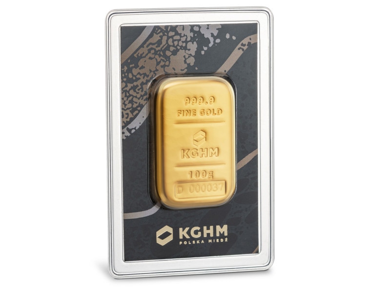 Złota Sztabka 100g KGHM (24h)