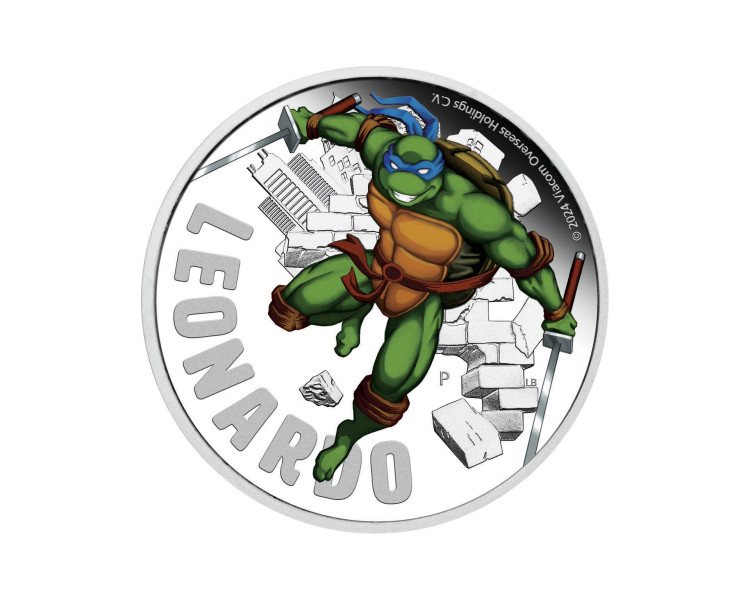 Wojownicze Żółwie Ninja - Leonardo - 1oz - 2024 - Proof