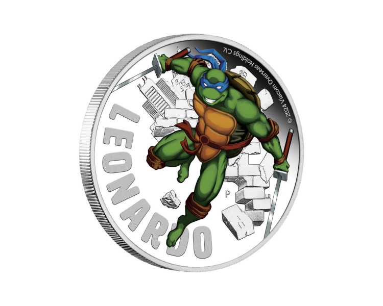 Wojownicze Żółwie Ninja - Leonardo - 1oz - 2024 - Proof