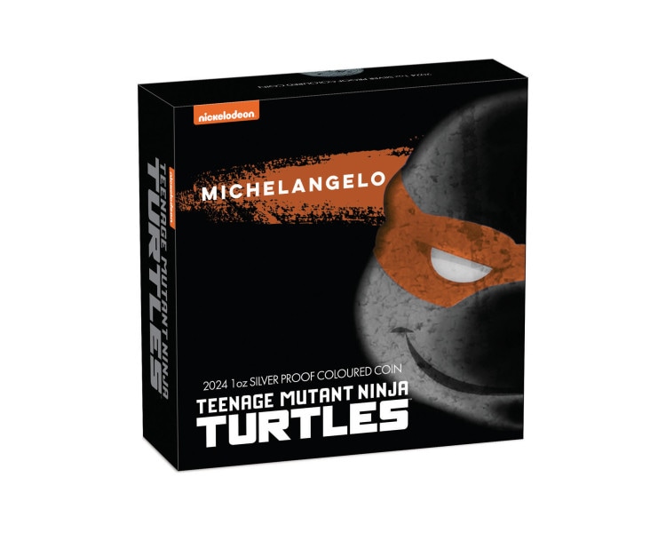 Wojownicze Żółwie Ninja - Michelangelo - 1oz - 2024 - Proof