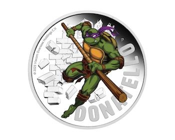 Wojownicze Żółwie Ninja - Donatello - 1oz - 2025 - Proof